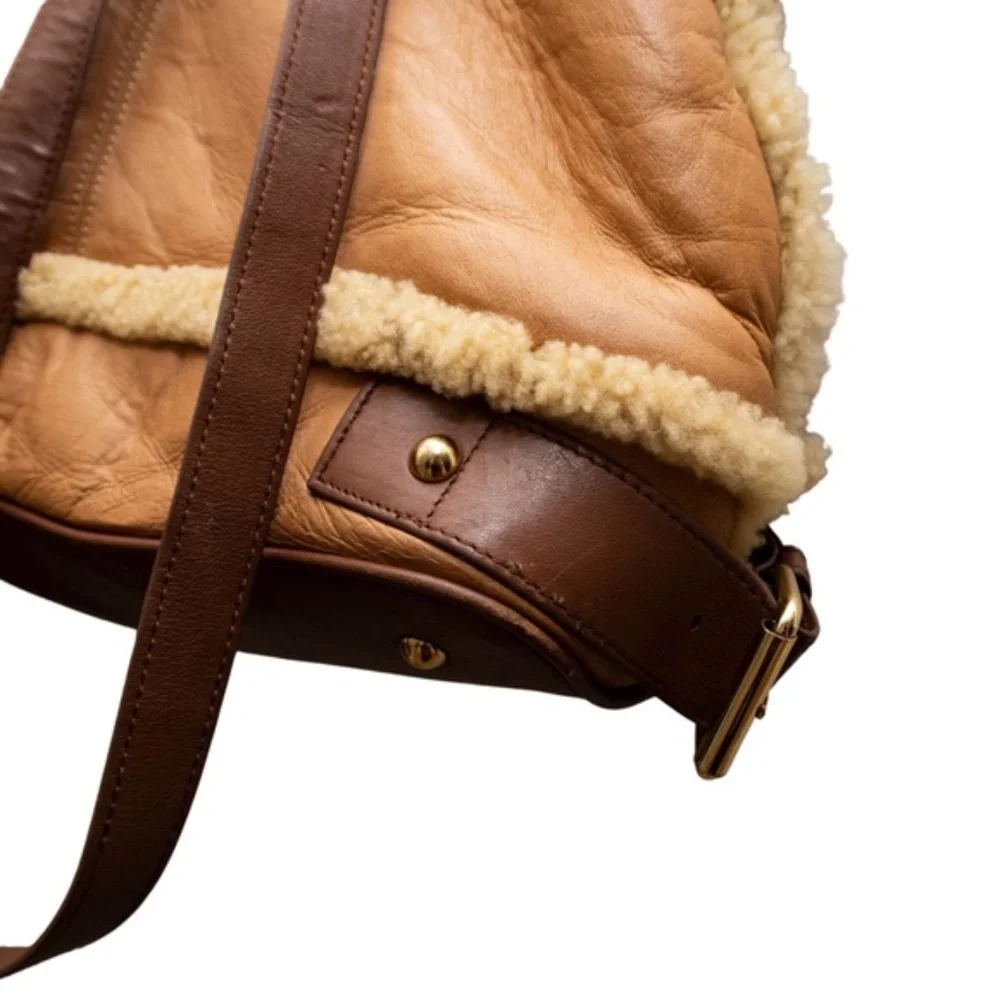 Rachael Ruddick Buttersoft Leather & Shearling Convertible Handbag - Picture 8 of 16
